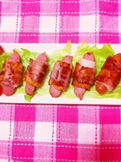ウインナーちくわ肉巻き-レシピのメイン写真