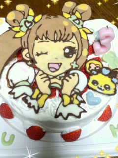 ケーキ屋さんのスポンジ♪+デコ例♪-レシピのメイン写真