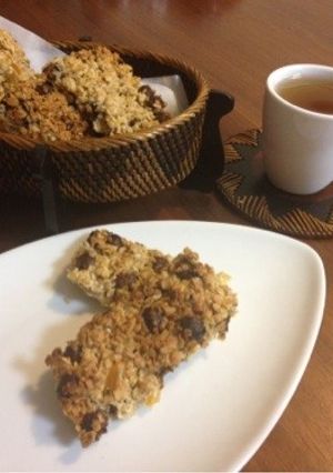 ザクザク食感 麦チョコ&オートミールバー-レシピのメイン写真