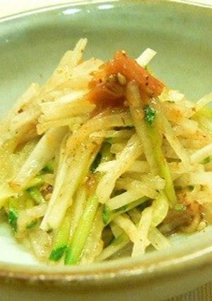 きゅうりと大根のゴマ梅だし和え★簡単-レシピのメイン写真