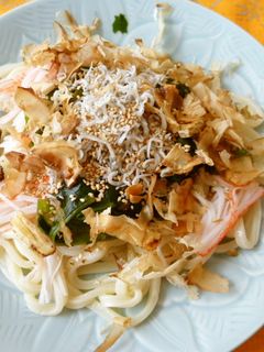 冷やしうどんサラダ-レシピのメイン写真