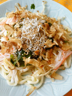 冷やしうどんサラダ-レシピのメイン写真