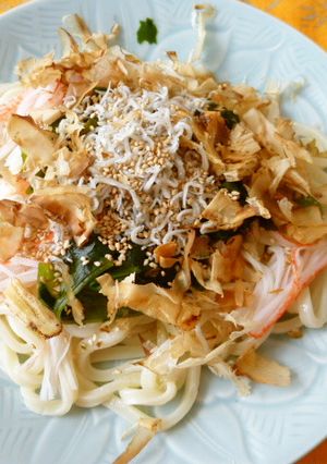 冷やしうどんサラダ-レシピのメイン写真