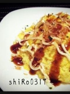 お好み焼き風もやし-レシピのメイン写真
