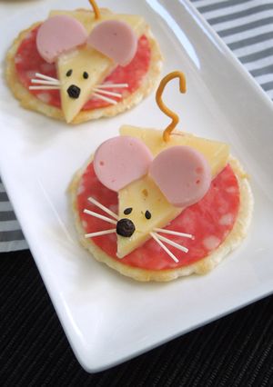 ネズミのチーズクラッカー☆簡単オードブル-レシピのメイン写真