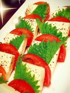 ぉ豆腐でカプレーゼ❤-レシピのメイン写真