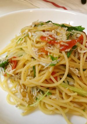 しらすとミニトマトの簡単パスタ-レシピのメイン写真
