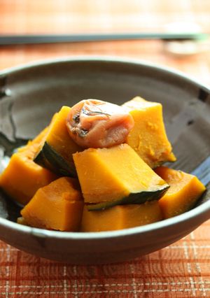 かぼちゃと梅のレンジ煮-レシピのメイン写真