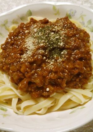 美味！ミートカレーのパスタ-レシピのメイン写真