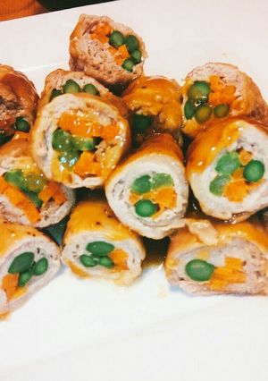 レンジで簡単＊豚こまでアスパラ肉巻き-レシピのメイン写真