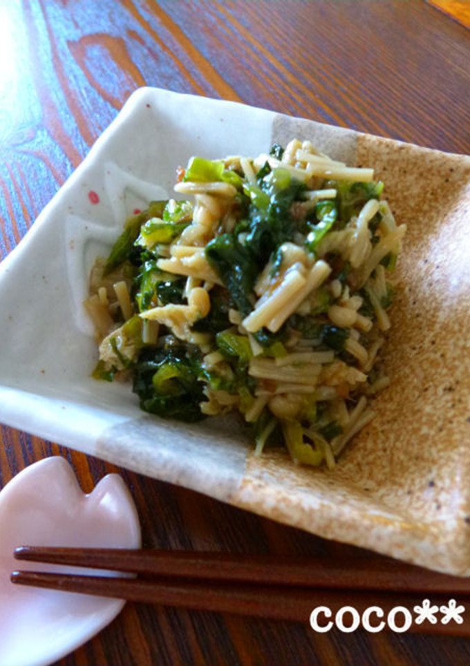 ご飯のおとも☆高菜とえのきのおかか炒め煮-レシピのメイン写真
