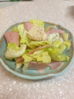 簡単レタスサラダ-レシピのメイン写真