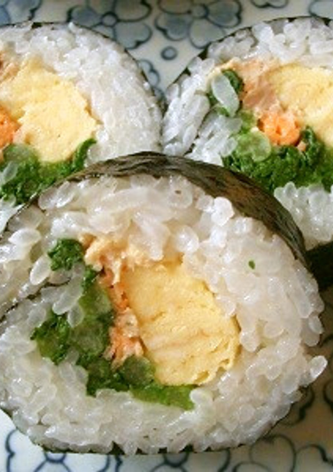 ＊青菜の太巻き＊-レシピのメイン写真