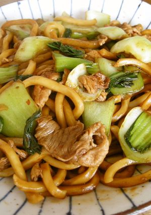 にんにく醤油と焼うどん-レシピのメイン写真