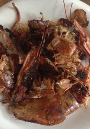 海老の仕込みと殻焼きせんべい-レシピのメイン写真