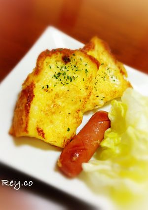 アンチョビで！甘くないフレンチトースト♪-レシピのメイン写真