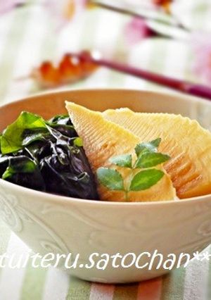 春の声が？♪筍とワカメの炊いたん-レシピのメイン写真