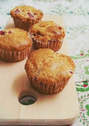 ノンバター*イチゴマフィン-レシピのメイン写真