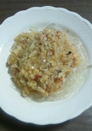 低たんぱく&減塩★くずきりジャージャー麺-レシピのメイン写真