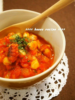 パンにもご飯にも✿蛸とひよこ豆のトマト煮-レシピのメイン写真