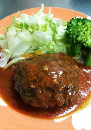野菜ジュースで！煮込みハンバーグ☆-レシピのメイン写真