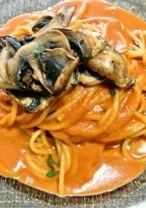 海老の殻だけ！絶品トマトクリームパスタ-レシピのメイン写真