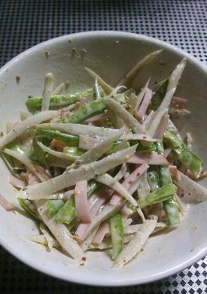 きぬさやとごぼうのサラダ-レシピのメイン写真