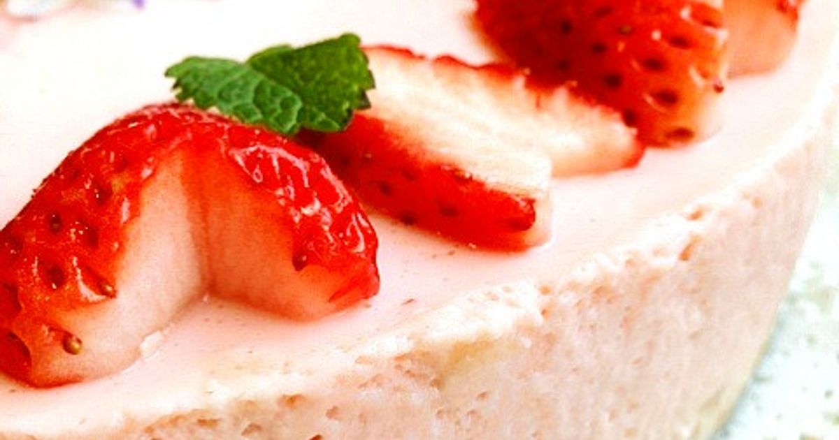 ひな祭り！絶品❤苺レアチーズケーキ by それいゆ☆ 【クックパッド