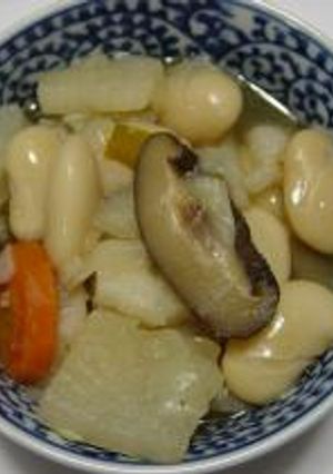 白いんげん豆と野菜の和風滋味スープ-レシピのメイン写真