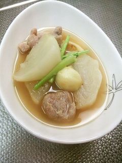 ゴロゴロガーリックとカブのチキンスープ-レシピのメイン写真