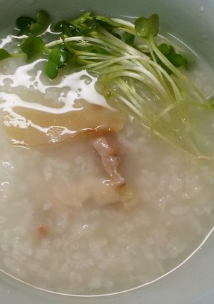 もち米で、鶏と生姜の中華風お粥-レシピのメイン写真