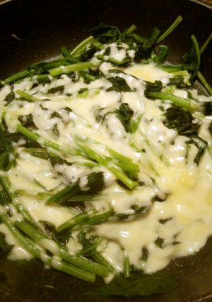 ほうれん草のチーズのせ-レシピのメイン写真