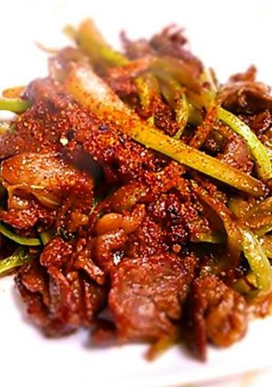 牛肉とセロリの味噌ダレ焼き-レシピのメイン写真