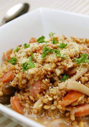 食べ応えあり！もち麦リゾット♪-レシピのメイン写真