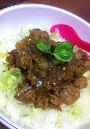 辛辛★レタスたっぷり大人のドライカレー-レシピのメイン写真