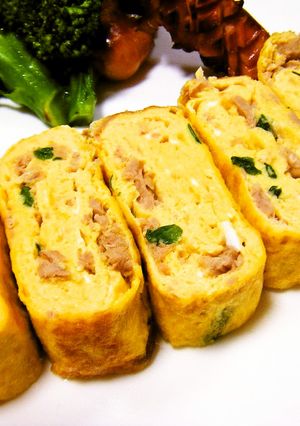 お弁当に♡ツナとネギの卵焼き♡-レシピのメイン写真