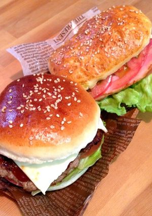 ✿.バンズから作る手捏ねハンバーガー.✿-レシピのメイン写真