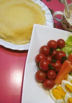みんなでわいわいクレープの手巻き野菜-レシピのメイン写真