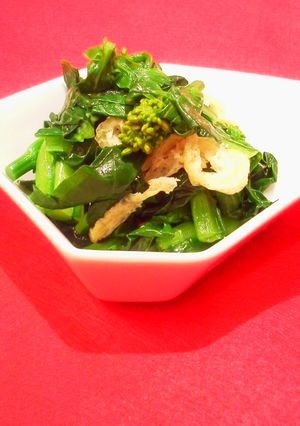春の香り☆くきたち菜の油揚の炒め-レシピのメイン写真
