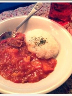 トマト缶で簡単ハヤシライス♫-レシピのメイン写真