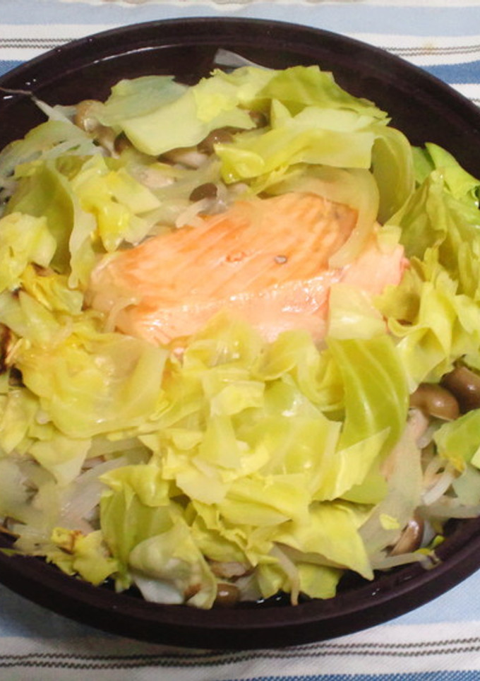 【簡単】野菜たっぷり鮭の蒸し焼き-レシピのメイン写真