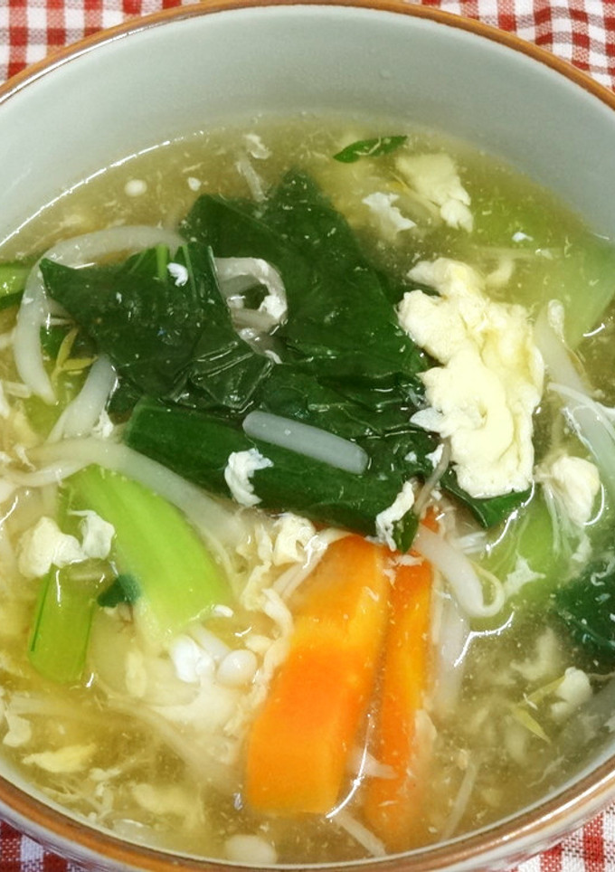 たっぷり野菜の中華風かきたま汁-レシピのメイン写真