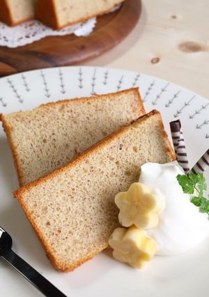 ふわふわ♡たっぷりバナナのシフォンケーキ-レシピのメイン写真