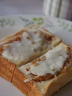 超簡単♪なめ茸で照焼きハムトースト-レシピのメイン写真