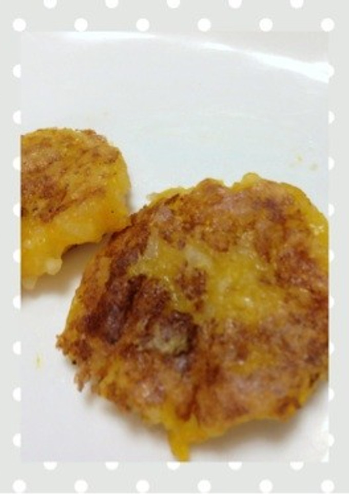 離乳食 かぼちゃとご飯のお焼き-レシピのメイン写真