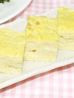 ふわふわ豆乳玉子焼き-レシピのメイン写真