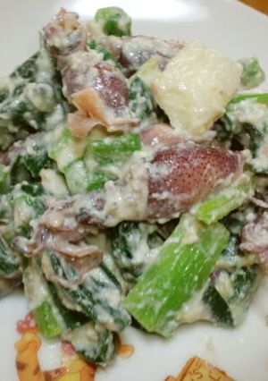 ホタルイカとわけぎの白和え♪辛子酢味噌で-レシピのメイン写真