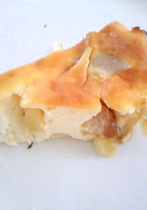 ヨーグルトでヘルシーアップルチーズケーキ-レシピのメイン写真