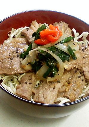 千切り春キャベツの焼肉丼-レシピのメイン写真