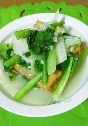 中華風！こまつなあんかけ-レシピのメイン写真